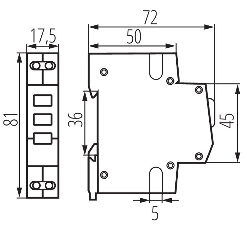 Indicatore di tensione per guida din KLI-3G Kanlux 5905339328946 KLI-3G KA1039