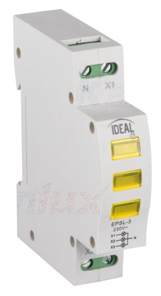 Indicatore di tensione KLI-3Y Kanlux per guida DIN