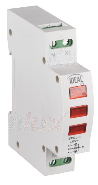 Indicatore di tensione KLI-3R Kanlux per guida DIN