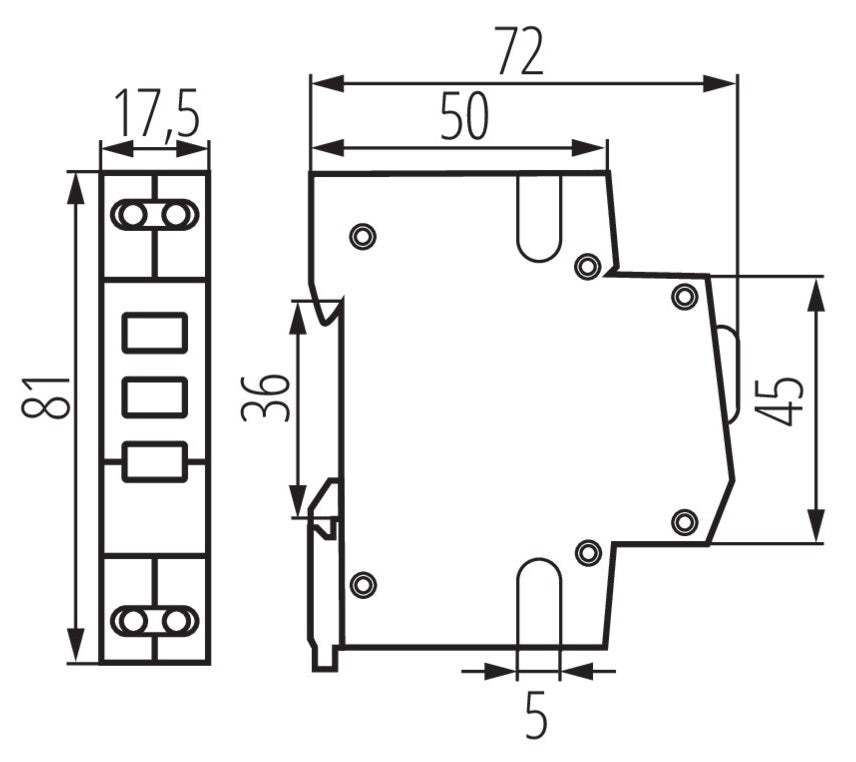 Indicatore di tensione per guida din KLI-3R Kanlux 5905339328960 32896  KA1041