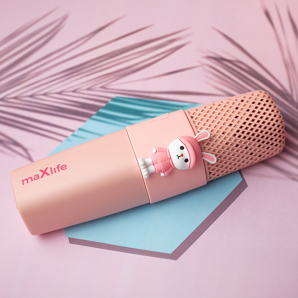 Microfono Bluetooth Maxlife con altoparlante Animal MXBM-500 rosa WB2512 OEM0200492 5900495094001
