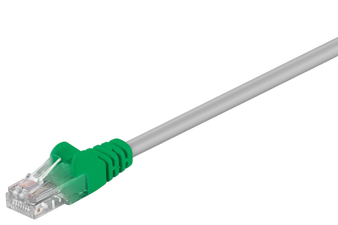 CAT 5e cavo incrociato U/UTP grigio Verde 025 m