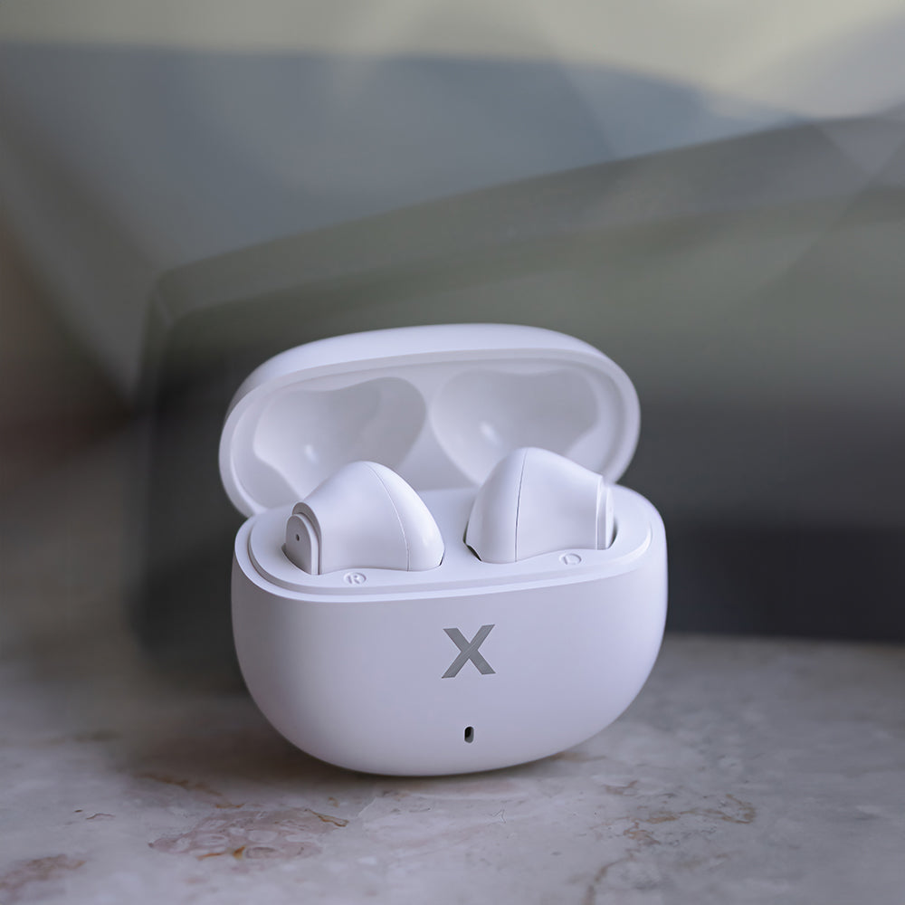 Cuffie auricolari Bluetooth bianche TWS MXBE-03 MOB1550 OEM0002436 5907457715691
