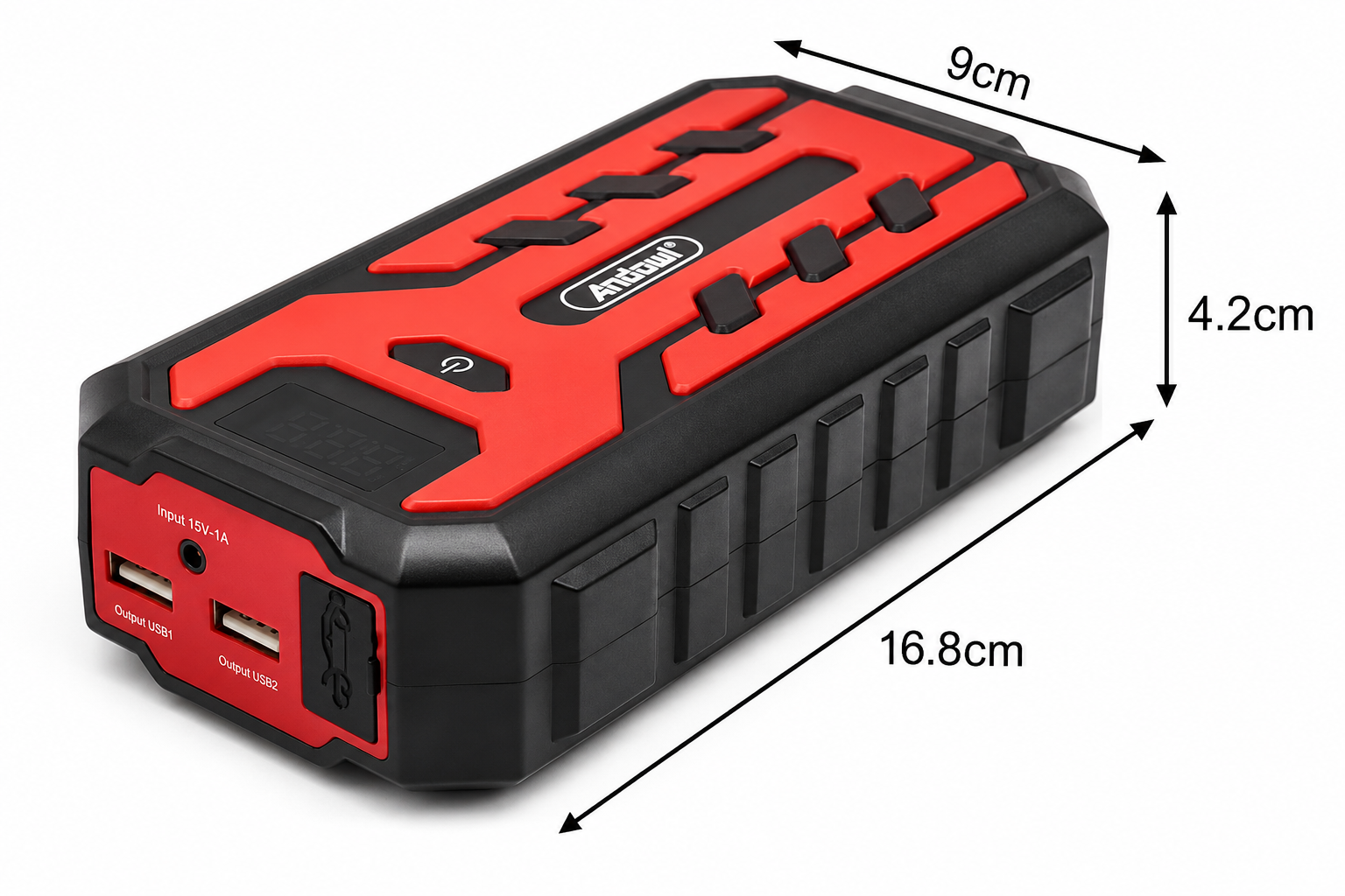 Avviatore Auto Andowl Q-D1020 12V 400A Power Bank 20000 mAh con Torcia 6974752260606 K842