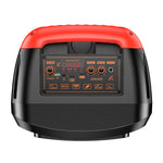 Cassa acustica ricaricabile luci LED 2x8" 30W Bluetooth/USB/FM JD031