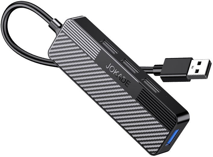 Adattatore hub USB 4 in 1 1xUSB 3.0 e 3xUSB 2.0 nero  JC009-K 6921042138022 F4820