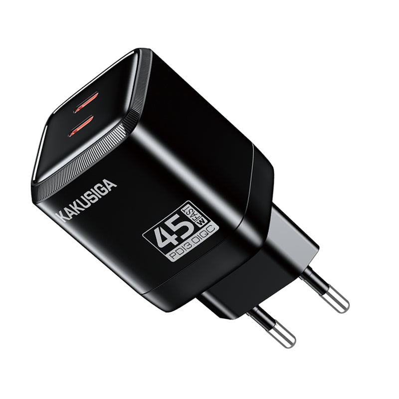 Caricatore USB-C PD 45W doppia porta EU ricarica rapida 6921042146058 KSC-1604 F4005