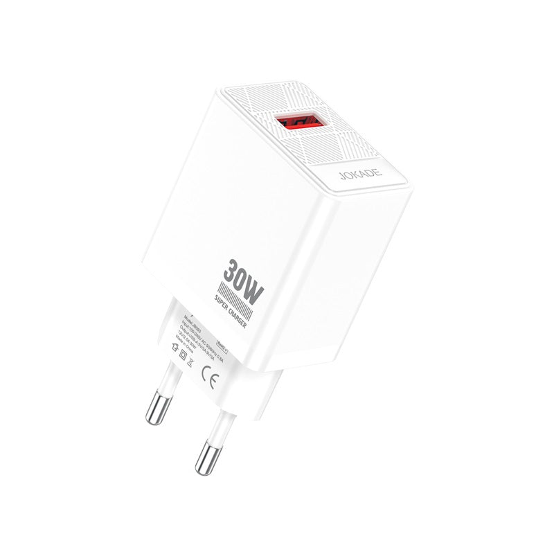 Caricatore USB-A 30W ricarica rapida bianco JB093 6921042144559 F4735
