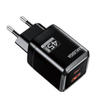 Caricatore USB-C + USB-A 45W + 22,5W nero ricarica rapida EU KSC-1606 F4710 6921042146027