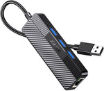 Adattatore hub USB 4 in 1 3xUSB 3.0 e 1xRJ45 Gigabit nero JC009-D 6921042137957 F4815