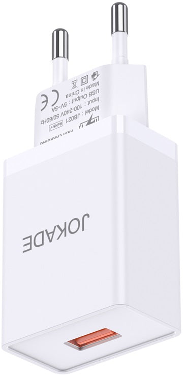 Caricabatterie USB 5V 3A bianco JB047 F2620