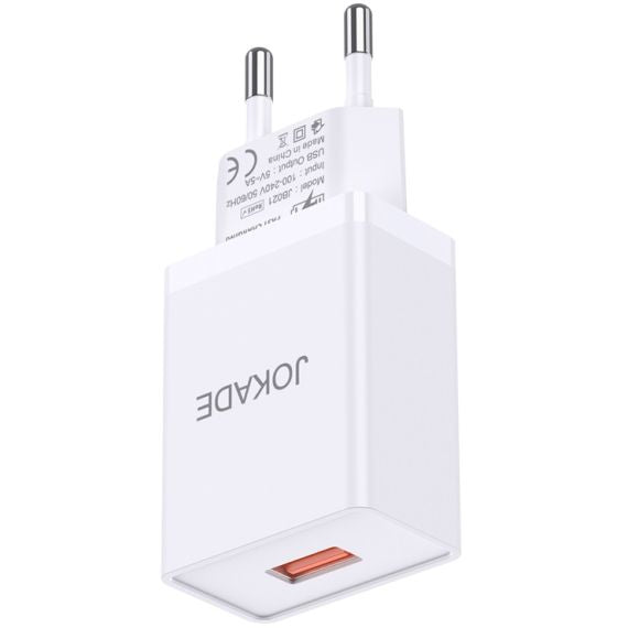 Caricabatterie USB 5V 3A bianco JB047