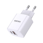 Caricatore rapido USB-C 20W + USB-A 18W bianco doppia porta 6921042130323 KSC-924 F4630