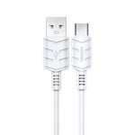 Cavo per ricarica e sincronizzazione type C 2m 3A bianco KSC-716 F2440