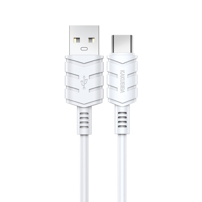 Cavo per ricarica e sincronizzazione type C 2m 3A bianco KSC-716 F2440