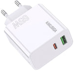 Alimentatore caricabatterie doppia porta USB/type C 3.25A 65W N050