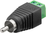 Adattatore da spina RCA a morsetti a vite 2 pin