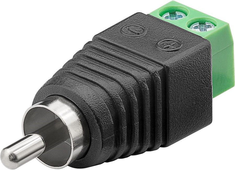 Adattatore da spina RCA a morsetti a vite 2 pin