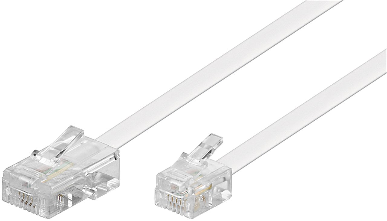 Cavo telefonico modulare conduttore di alluminio placcato di rame CCA Spina RJ45 8P4C - Spina RJ11/RJ14 6P4C