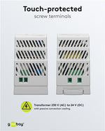 Alimentatore per guida DIN 24VCC 1,5A 36W 4040849747656 74765 F1688