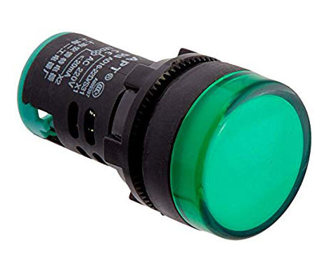 Indicatore luminoso da pannello 220V - verde