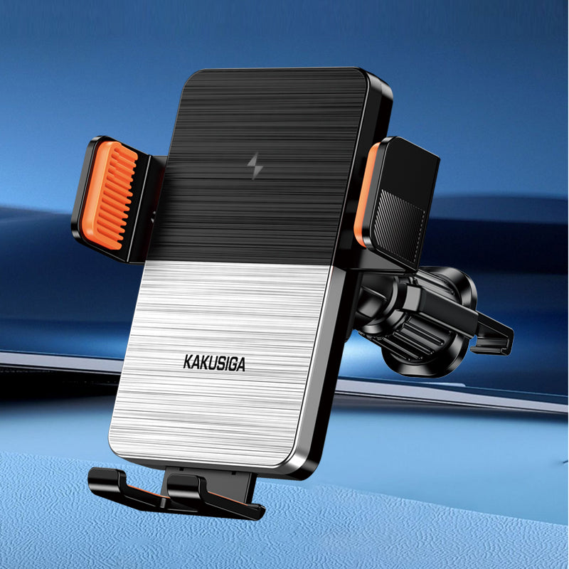 Supporto auto con ricarica wireless 15W e chiusura elettrica per bocchetta aria 6921042141992 KSC-1187 F4600