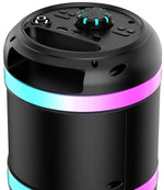 Cassa acustica ricaricabile 3x4" 20W luci LED Bluetooth/FM/USB con microfono KK-4301