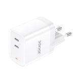 Caricabatterie 2 porte Type-C ricarica rapida bianco JB083