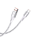 Cavo per alimentazione e sincronizzazione USB - Type-C in Silicone Antifiamma 1 m 5A JA030 6921042133676 F4715