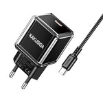 Caricabatterie USB-C PD 20W nero con cavo Type-C 1m KSC-1251 69210421415210 F4615