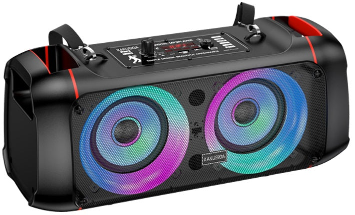 Cassa acustica ricaricabile 2x4" 10W luci LED Bluetooth/FM/USB KSC-689 Cassa acustica ricaricabile 2x4" 10W luci LED Bluetooth/FM/USB KSC-689