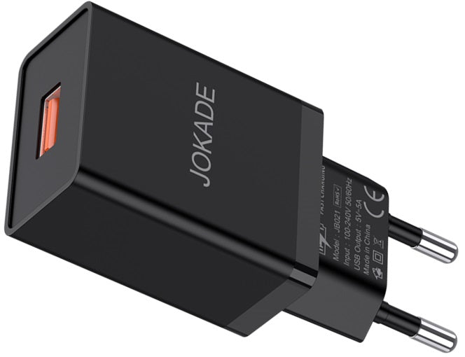 Caricabatterie USB 5V 3A nero JB047 F2610