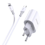 Alimentatore caricabatterie USB type C/Lightning 9V-2A/12V-1.67A PD20W JB010 F2170