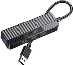 Adattatore hub USB 4 in 1 1xUSB 3.0 e 3xUSB 2.0 nero  JC009-K 6921042138022 F4820