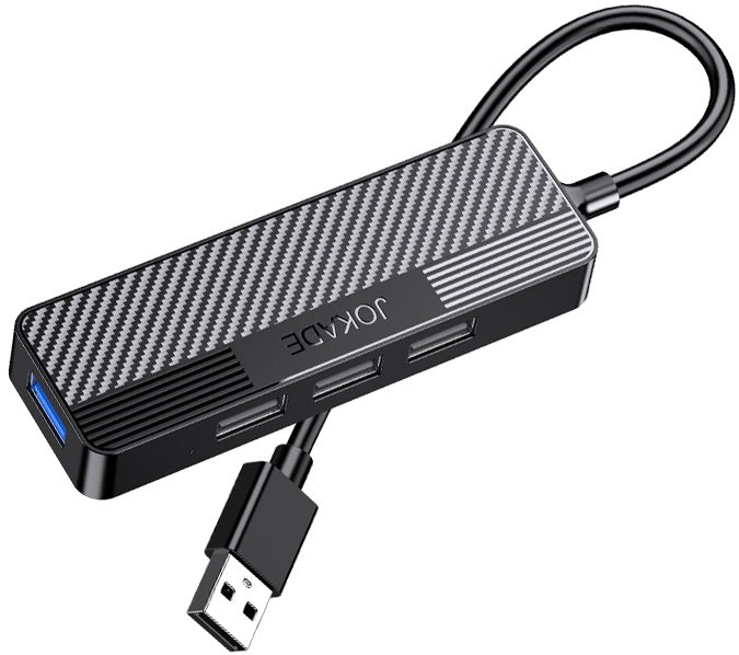 Adattatore hub USB 4 in 1 1xUSB 3.0 e 3xUSB 2.0 nero  JC009-K 6921042138022 F4820