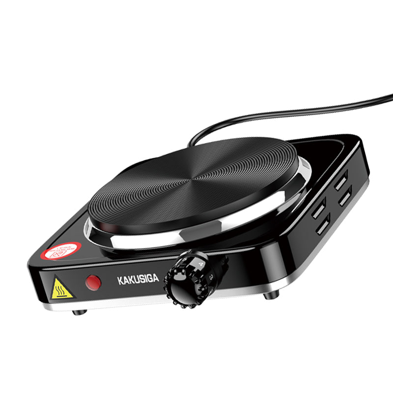 Fornello elettrico 1000W input 220-240V nero KSC-1567
