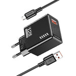 Caricatore micro USB  5V/2.4A 12W nero KSC-1236