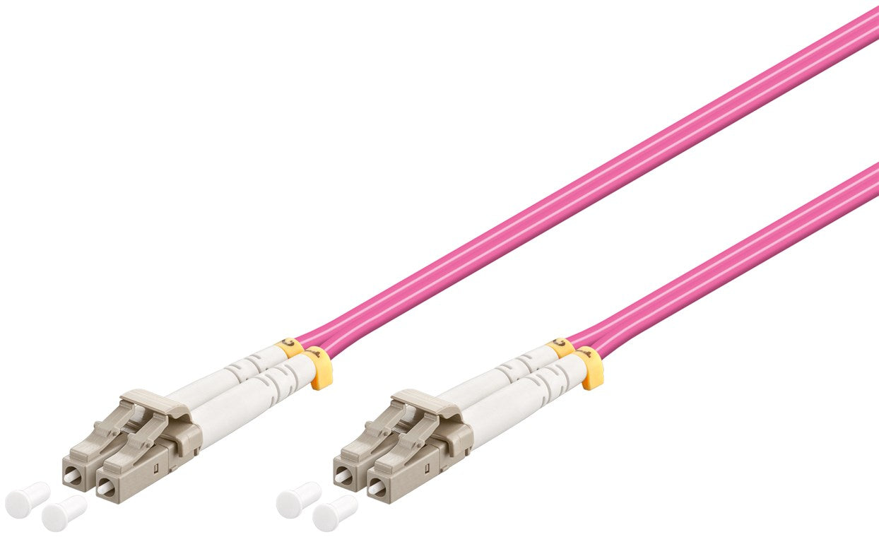 Cavo in fibra ottica Multimode OM4 Violett fibra ottica FOC Spina LC UPC - Spina LC UPC guaina senza alogeni LSZH 5 m