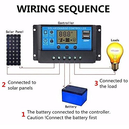 Regolatore di Carica Solare PWM 12/24 V 10A DY-003