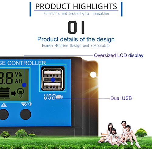 Regolatore di Carica Solare PWM 12/24 V 10A DY-003