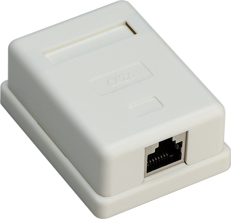 Presa di collegamento rete RJ45 a 1 porta CAT 6 STP bianco