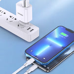 Caricatore rapido USB-C 20W + USB-A 18W bianco doppia porta 6921042130323 KSC-924 F4630