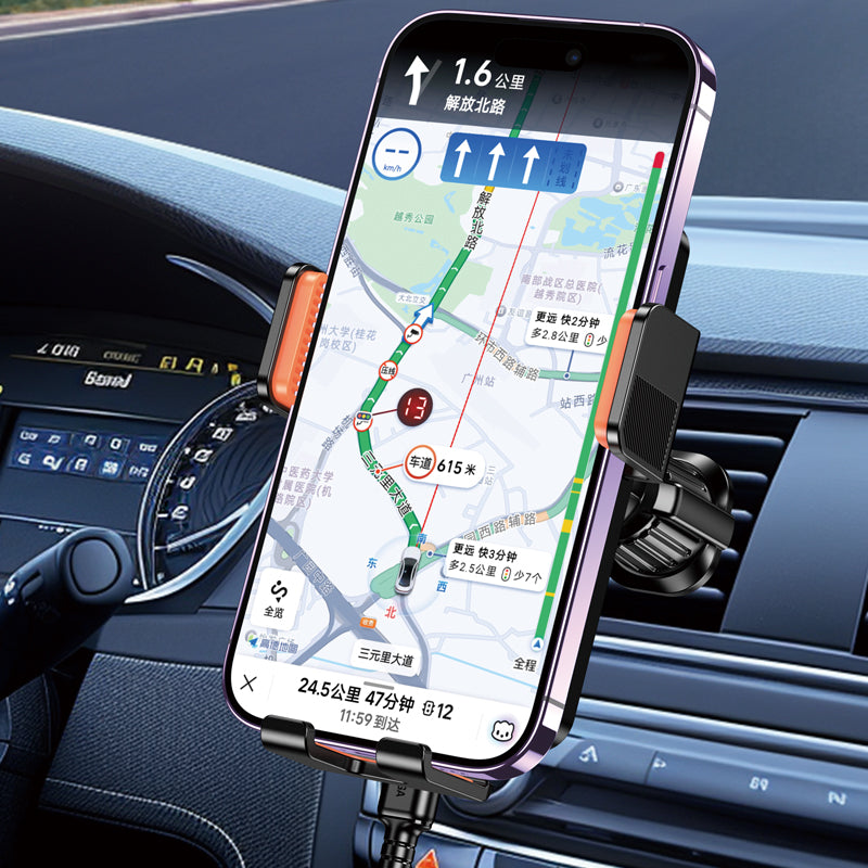 Supporto auto con ricarica wireless 15W e chiusura elettrica per bocchetta aria 6921042141992 KSC-1187 F4600