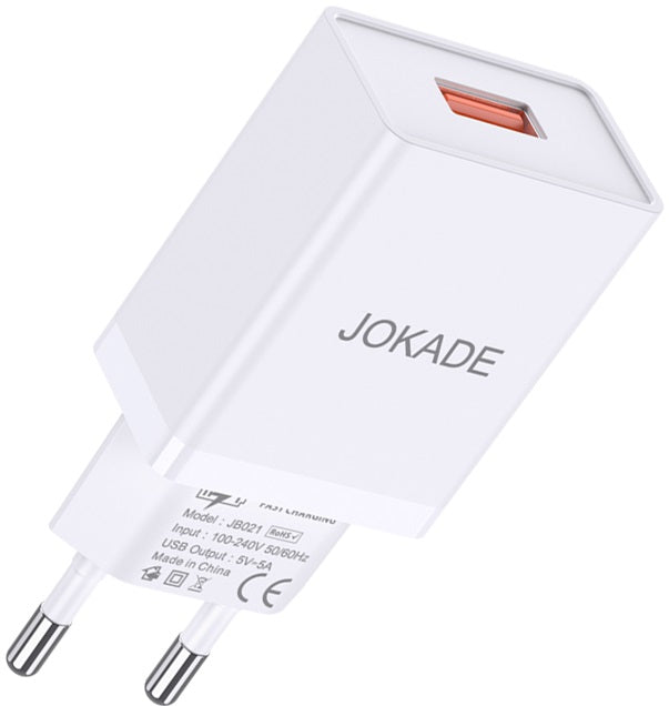 Caricabatterie USB 5V 3A bianco JB047 F2620