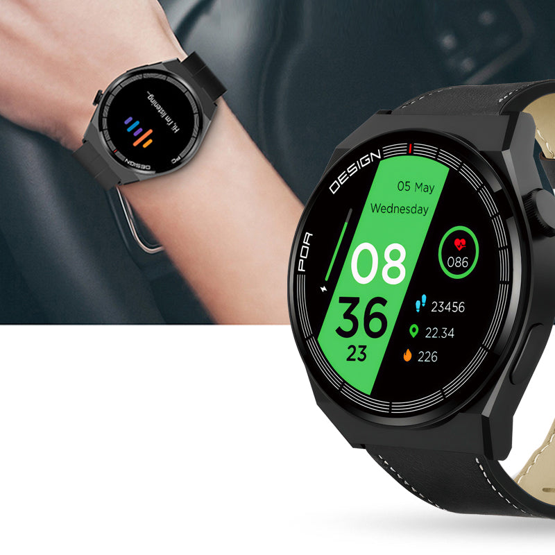 Smartwatch sportivo IP68 display 1,50" e cinturino effetto pelle KSC-1139 6921042152257 F4775