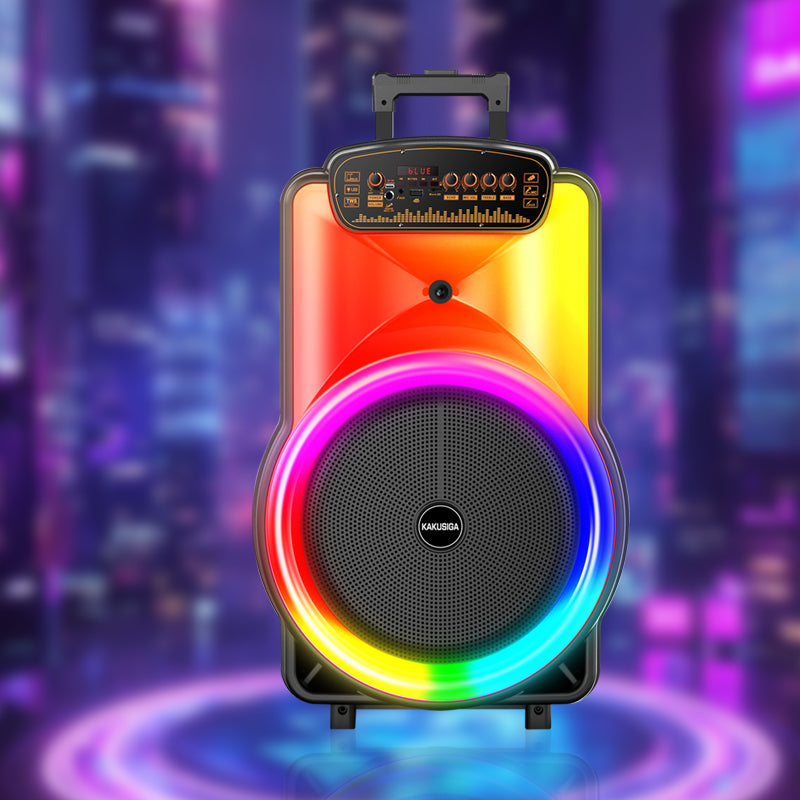 Cassa acustica trolley 40W Luce LED Bluetooth/USB/SD/FM con microfono 6921042152769 KK-12103