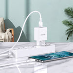Caricabatterie USB micro 22.5W bianco JB098