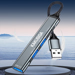 Hub Type-C 4 porte Type-c/USB2.0/USB3.0 nero KSC-1417