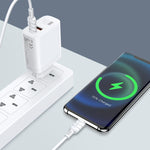 Caricatore rapido 40W USB-C + USB-A bianco con cavo Type-C - Type-C 1m 6921042122441 KSC-813 F4625