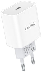 Caricabatterie USB tipo C ricarica rapida 3A 27W bianco JB068 6921042139081 F2970